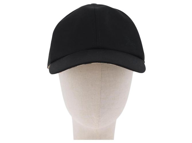Cappello BURBERRY Novachek Canvas XL Black Silver Auth 202726M Nero Argento - vista 13