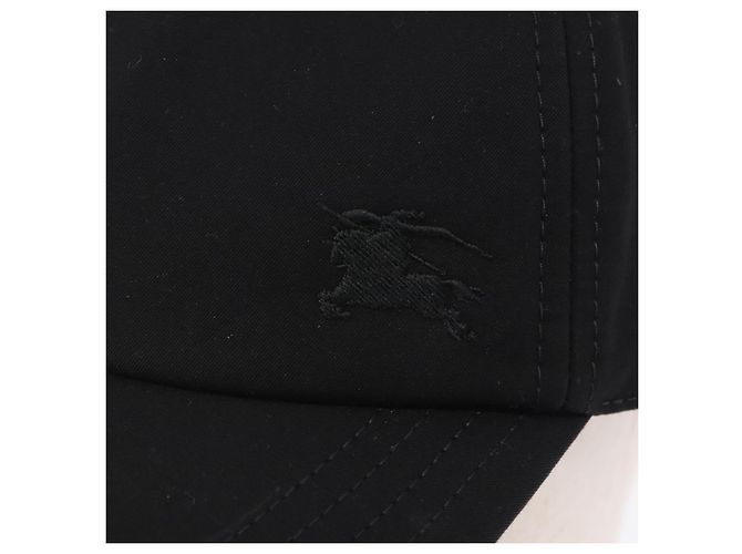 Cappello BURBERRY Novachek Canvas XL Black Silver Auth 202726M Nero Argento - vista 5
