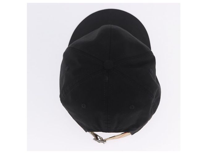 Cappello BURBERRY Novachek Canvas XL Black Silver Auth 202726M Nero Argento - vista 7