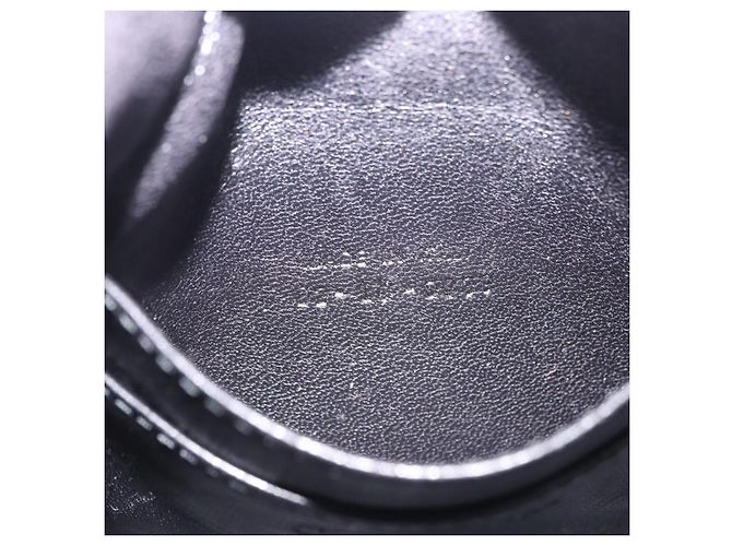 Borsa a tracolla con catena Christian Dior Nylon Nero Argento Auth 203219 - vista 12