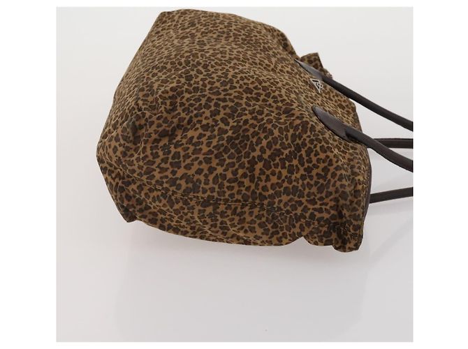 Bottega Veneta Borsa BOTTEGAVENETA Nylon Set da 2 Marrone Argento Auth 196566 - vista 12