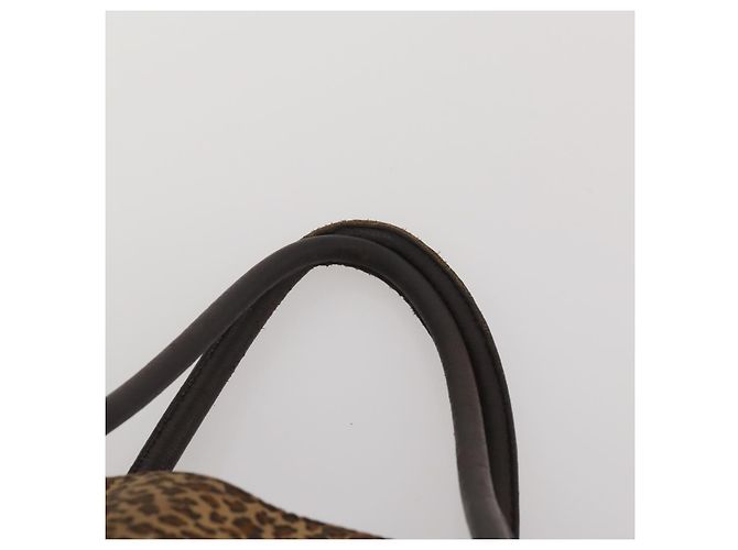 Bottega Veneta Borsa BOTTEGAVENETA Nylon Set da 2 Marrone Argento Auth 196566 - vista 14