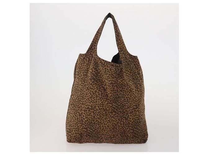 Bottega Veneta Borsa BOTTEGAVENETA Nylon Set da 2 Marrone Argento Auth 196566 - vista 2