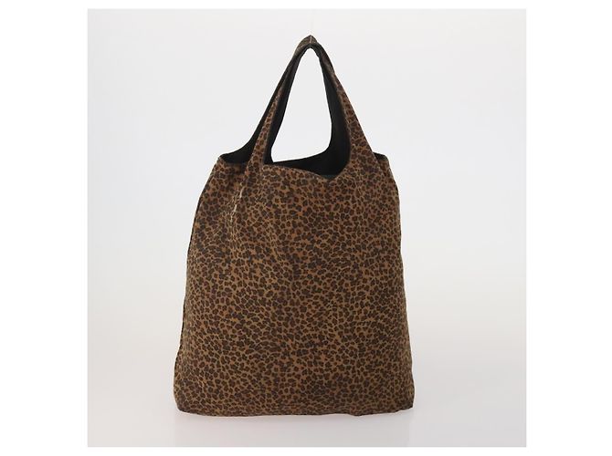 Bottega Veneta Borsa BOTTEGAVENETA Nylon Set da 2 Marrone Argento Auth 196566 - vista 3