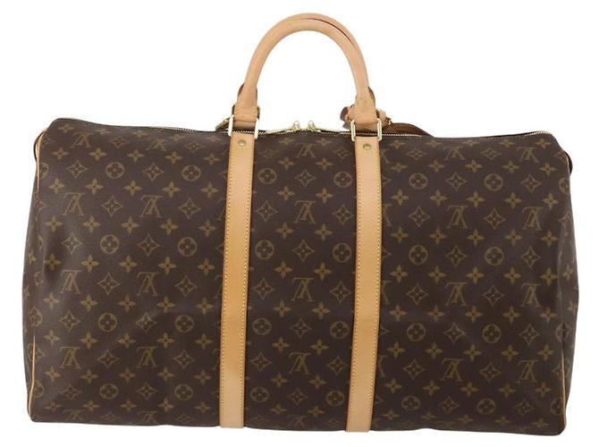 LOUIS VUITTON Monogram Keepall 55 Boston Bag M41424 LV Auth 198998V Monogramma - vista 2