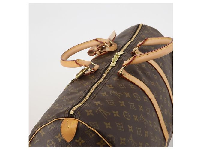 LOUIS VUITTON Monogram Keepall 55 Boston Bag M41424 LV Auth 198998V Monogramma - vista 6