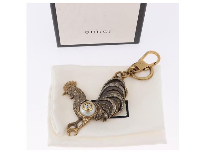 Portachiavi GUCCI metallo Gold Auth 202480A D'oro - vista 12