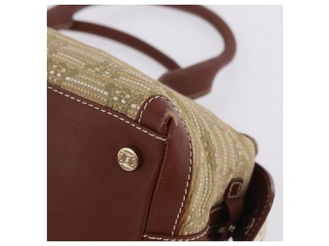 Céline CELINE Handtasche Canvas Beige Gold Tone Auth 201139A - Ansicht 17