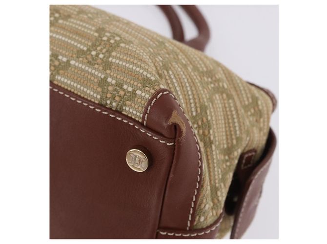 Céline CELINE Handtasche Canvas Beige Gold Tone Auth 201139A - Ansicht 19