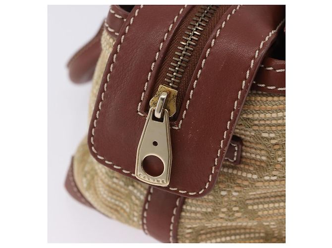 Céline CELINE Handtasche Canvas Beige Gold Tone Auth 201139A - Ansicht 20