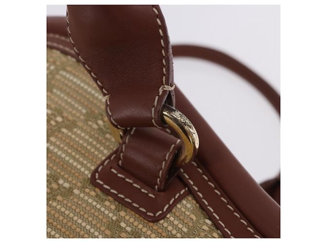 Céline CELINE Handtasche Canvas Beige Gold Tone Auth 201139A - Ansicht 8