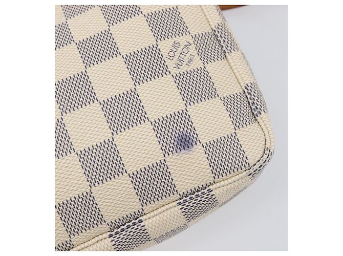 LOUIS VUITTON Damier Azur Pochette Accessoires Pouch N41207 LV Auth 202011 - vista 10