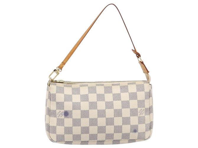 LOUIS VUITTON Damier Azur Pochette Accessoires Pouch N41207 LV Auth 202011 - vista 13
