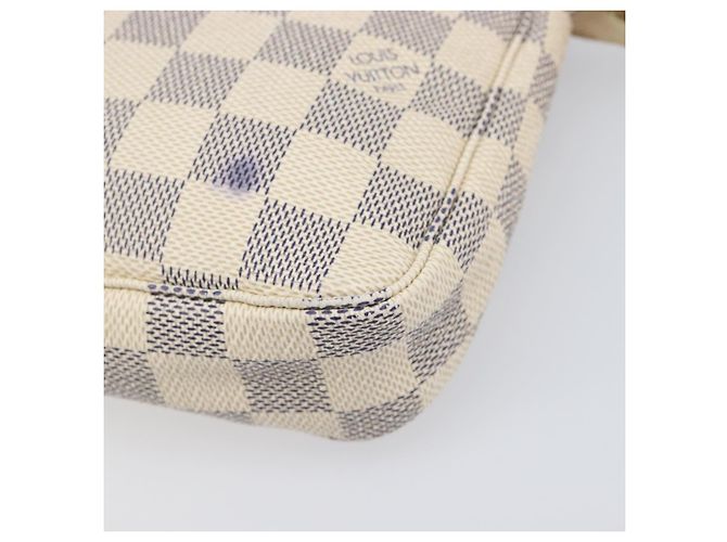 LOUIS VUITTON Damier Azur Pochette Accessoires Pouch N41207 LV Auth 202011 - vista 14