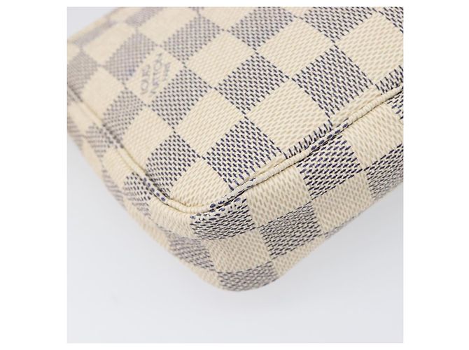 LOUIS VUITTON Damier Azur Pochette Accessoires Pouch N41207 LV Auth 202011 - vista 17