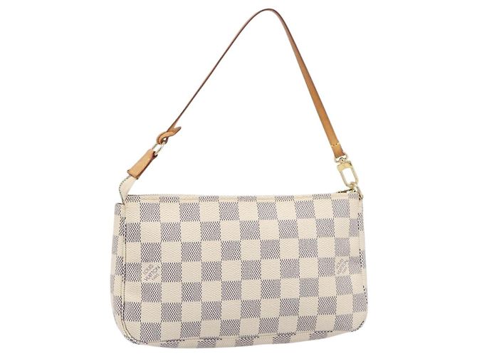 LOUIS VUITTON Damier Azur Pochette Accessoires Pouch N41207 LV Auth 202011 - vista 2