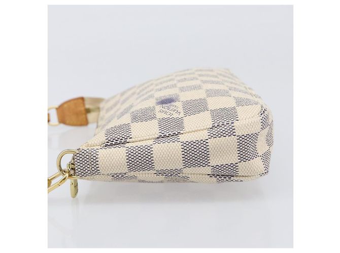 LOUIS VUITTON Damier Azur Pochette Accessoires Pouch N41207 LV Auth 202011 - vista 4
