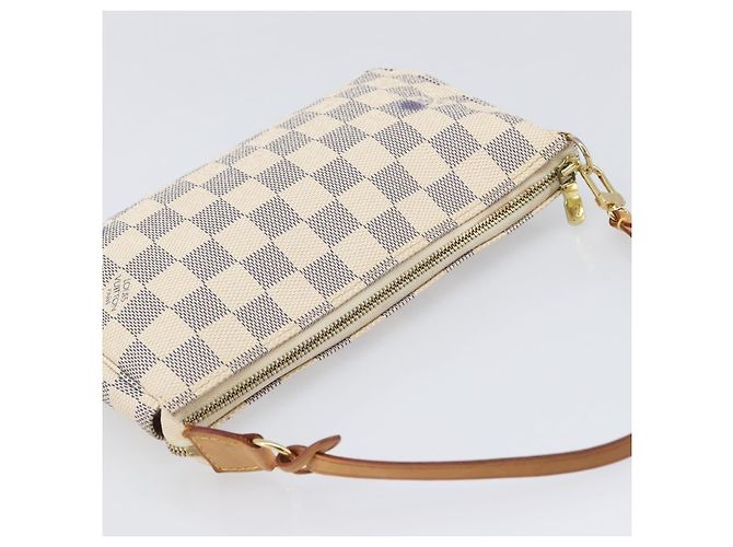 LOUIS VUITTON Damier Azur Pochette Accessoires Pouch N41207 LV Auth 202011 - vista 6