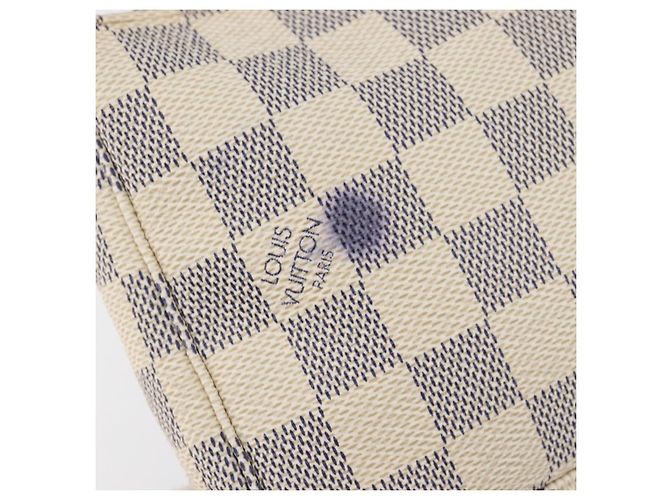 LOUIS VUITTON Damier Azur Pochette Accessoires Pouch N41207 LV Auth 202011 - vista 9