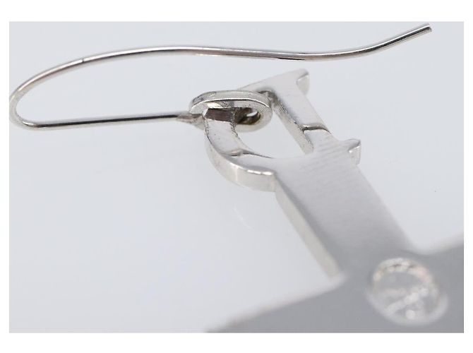 Christian Dior Pierce Metal Silver Auth SW2847 Argento - vista 11