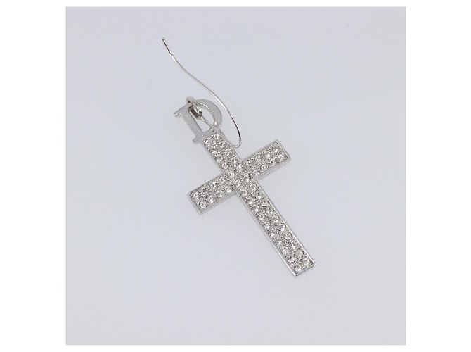 Christian Dior Pierce Metal Silver Auth SW2847 Argento - vista 12