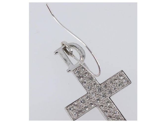 Christian Dior Pierce Metal Silver Auth SW2847 Argento - vista 13