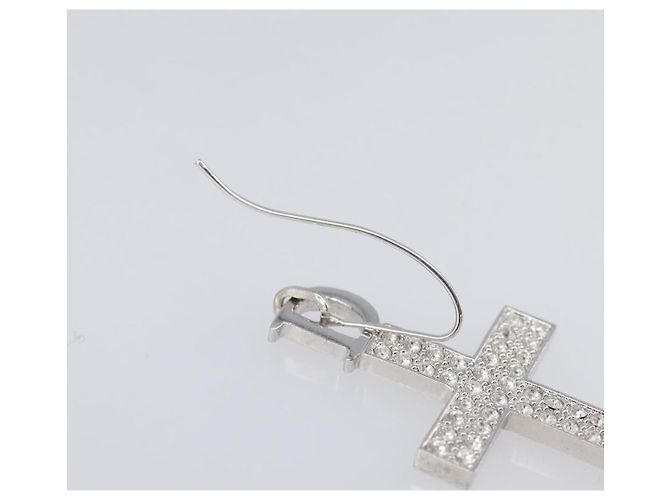 Christian Dior Pierce Metal Silver Auth SW2847 Argento - vista 16