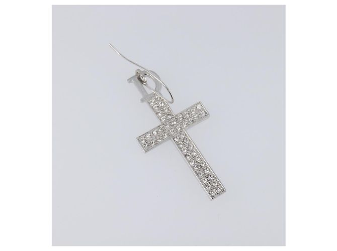 Christian Dior Pierce Metal Silver Auth SW2847 Argento - vista 2