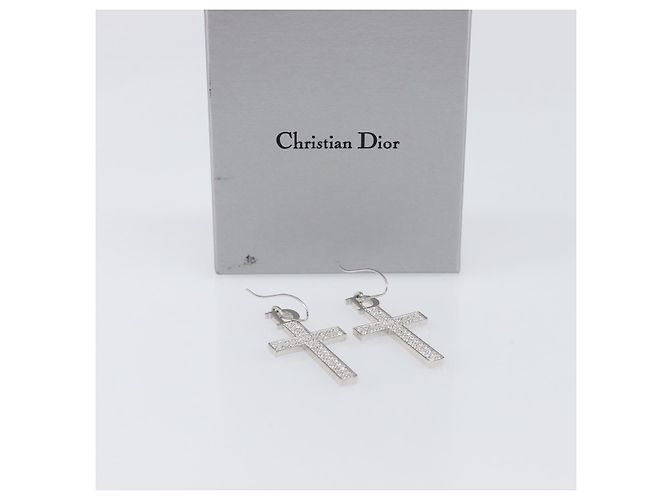 Christian Dior Pierce Metal Silver Auth SW2847 Argento - vista 21