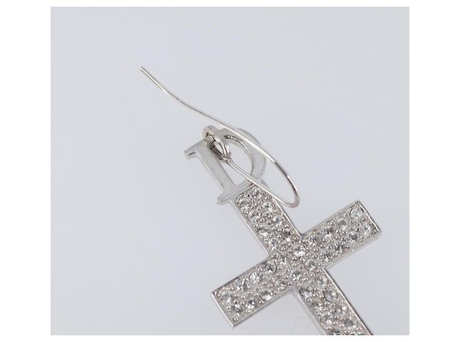 Christian Dior Pierce Metal Silver Auth SW2847 Argento - vista 3