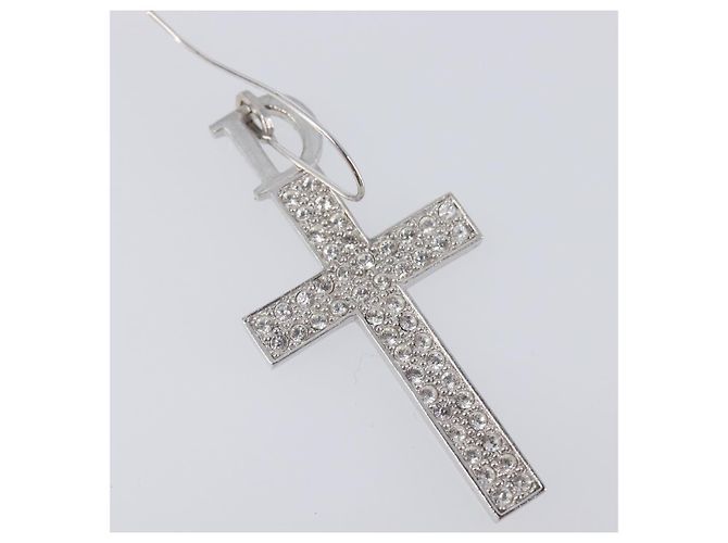 Christian Dior Pierce Metal Silver Auth SW2847 Argento - vista 4