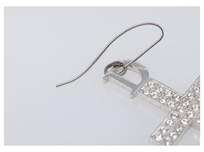 Christian Dior Pierce Metal Silver Auth SW2847 Argento - vista 6