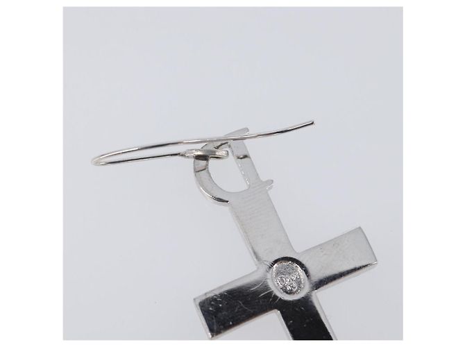 Christian Dior Pierce Metal Silver Auth SW2847 Argento - vista 8