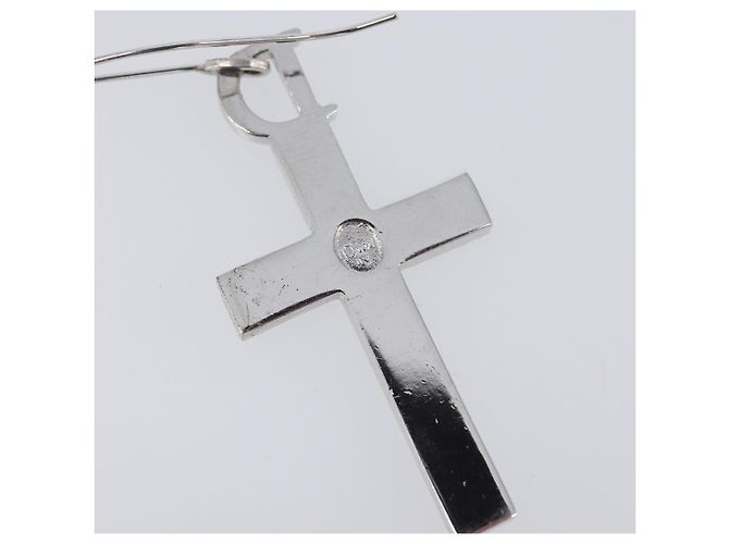 Christian Dior Pierce Metal Silver Auth SW2847 Argento - vista 9