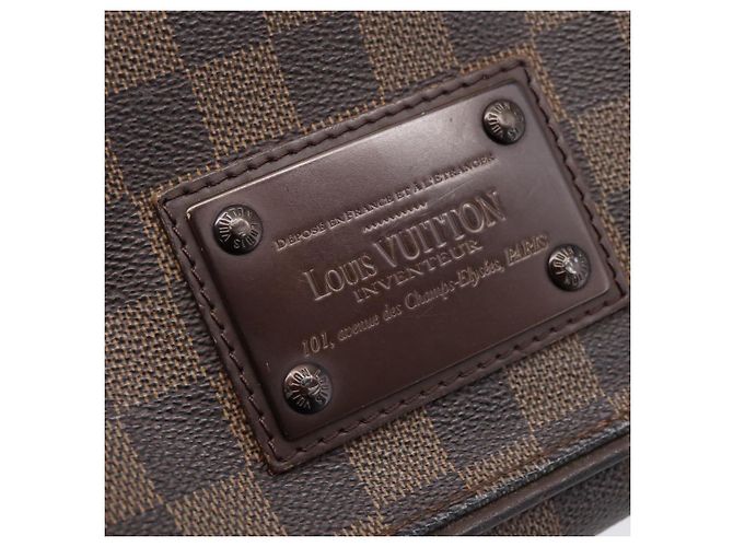 LOUIS VUITTON Damier Ebene Brooklyn PM Shoulder Bag N51210 LV Auth 203460 - vista 10