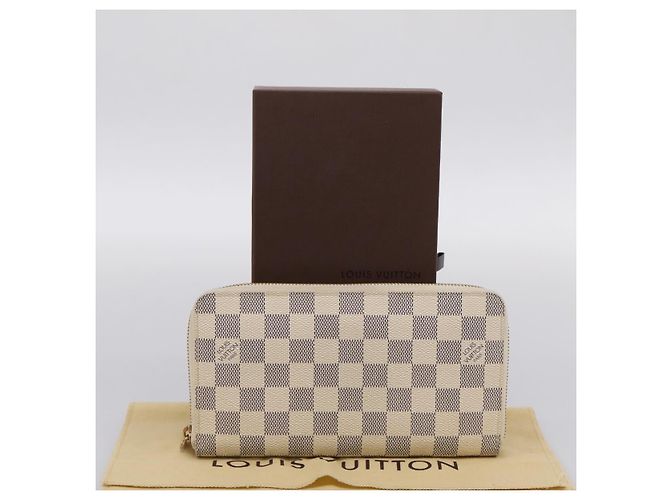 LOUIS VUITTON Damier Azur Zippy Organizer Long Wallet N60012 LV Auth 203024V - vista 12