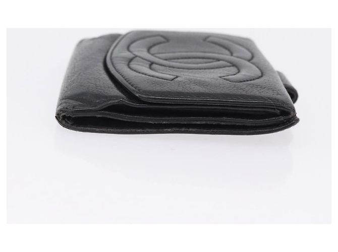 Portafoglio CHANEL in pelle Set da 3 Nero CC Auth bs36923 - vista 13