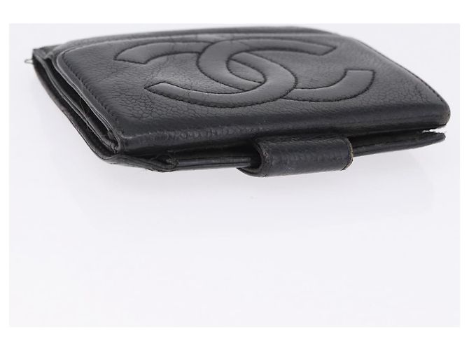 Portafoglio CHANEL in pelle Set da 3 Nero CC Auth bs36923 - vista 14