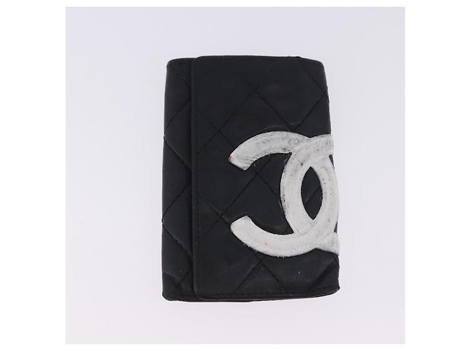 Portafoglio CHANEL in pelle Set da 3 Nero CC Auth bs36923 - vista 2
