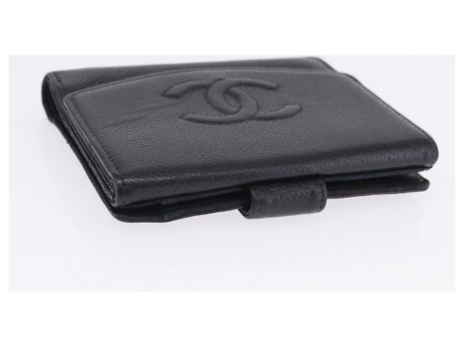Portafoglio CHANEL in pelle Set da 3 Nero CC Auth bs36923 - vista 22