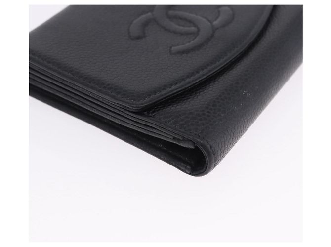 Portafoglio CHANEL in pelle Set da 3 Nero CC Auth bs36923 - vista 24