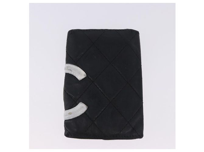 Portafoglio CHANEL in pelle Set da 3 Nero CC Auth bs36923 - vista 4