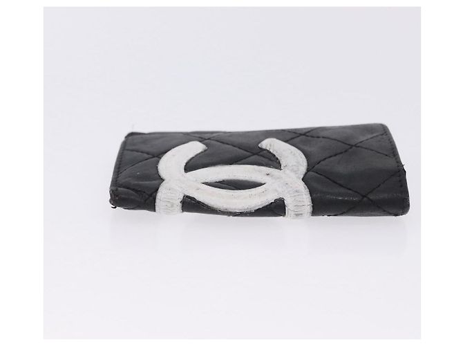 Portafoglio CHANEL in pelle Set da 3 Nero CC Auth bs36923 - vista 5