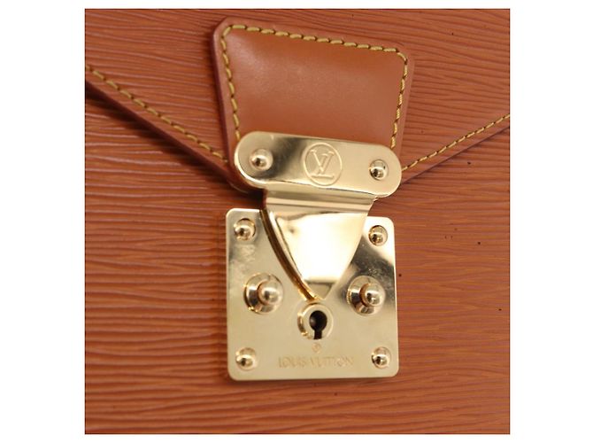 LOUIS VUITTON Epi Porte Documents Bandouliere Zipangu Gold M54468 LV Auth 201296 - vista 20