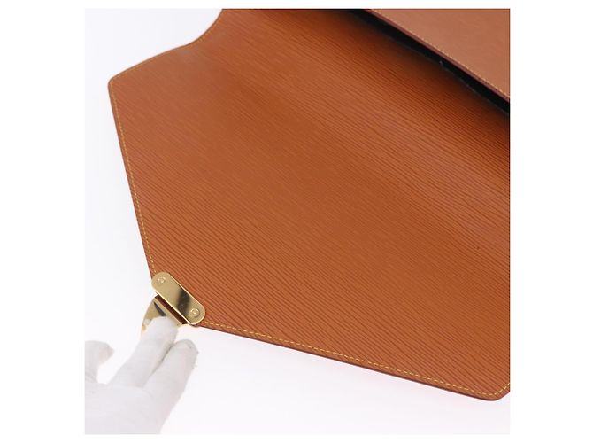 LOUIS VUITTON Epi Porte Documents Bandouliere Zipangu Gold M54468 LV Auth 201296 - vista 21