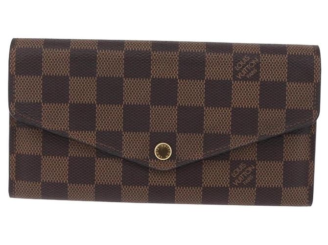 LOUIS VUITTON Damier Ebene Portefeuille Sarah Long Wallet N63209 LV Auth 200571M - vista 13