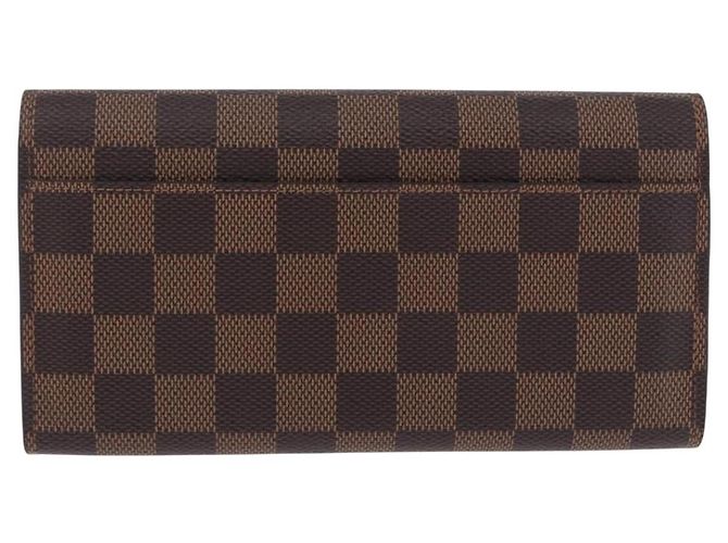 LOUIS VUITTON Damier Ebene Portefeuille Sarah Long Wallet N63209 LV Auth 200571M - vista 2