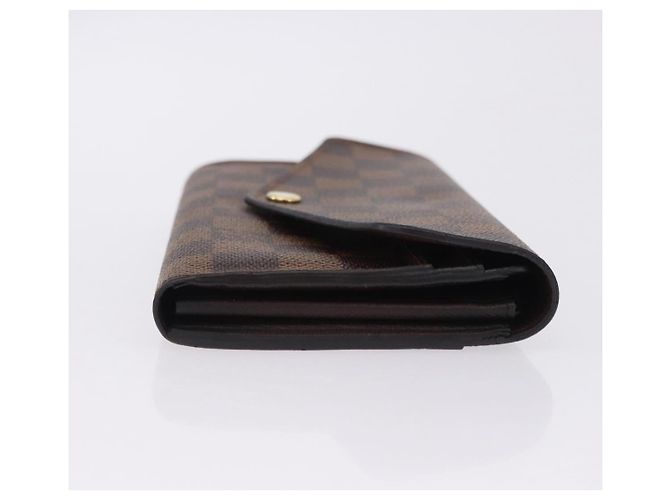 LOUIS VUITTON Damier Ebene Portefeuille Sarah Long Wallet N63209 LV Auth 200571M - vista 3