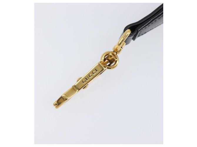 Tracolla GUCCI in pelle Viola Nero Auth 202818V Porpora - vista 9