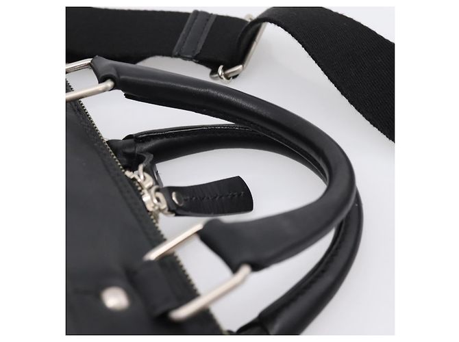 Borsa Business BURBERRY in Pelle 2way Nera Argento Auth ti4007 Nero - vista 14
